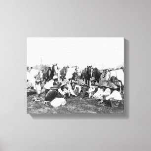 Toile Membres de l'exposition occidentale sauvage du
