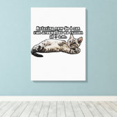 Toile Mème de chat amusant pour les chatons et les propr (Insitu (Plancher de Bois))