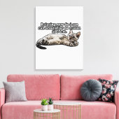 Toile Mème de chat amusant pour les chatons et les propr (Insitu(Salon))
