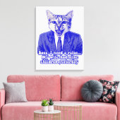 Toile Mème de chat fâché drôle pour les amateurs de chat (Insitu(Salon))