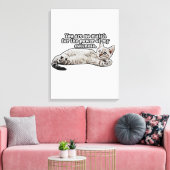 Toile Mème de chat fâché drôle pour les propriétaires et (Insitu(Salon))