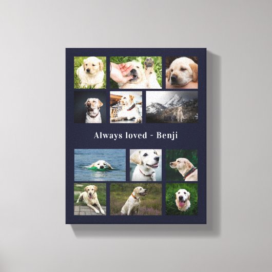 Toile Mémoire d'amour pour l'animal de compagnie (Recto)