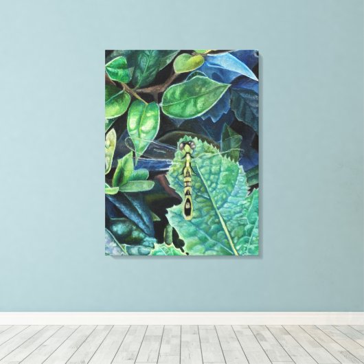 Toile Mémoires de libellules (Insitu (Plancher de Bois))