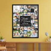 Toile Mémorial 42 - Collage photo pour toujours dans nos (Insitu(Salon))