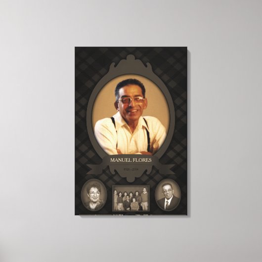 Toile mémorial du chevalet de la famille (Recto)