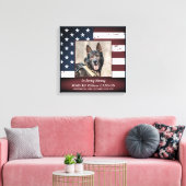 Toile Mémorial militaire du chien en mémoire d'amour (Insitu(Salon))