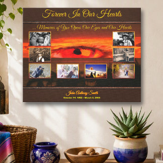 Toile Mémorial Multi-Photo « In Memoriam » 2106 Art