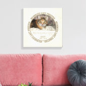 Toile Mémorial - Perte d'animal de compagnie Photo perso (Insitu(Salon))