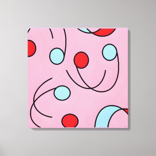 Toile Memphis Design Drupes (Recto)