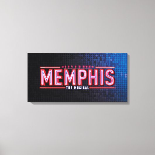 Toile MEMPHIS - Le logo musical (Recto)
