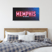 Toile MEMPHIS - Le logo musical (Insitu(Chambre))