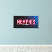 Toile MEMPHIS - Le logo musical (Insitu (Plancher de Bois))