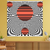 Toile Memphis OpArt (Insitu(Salon))