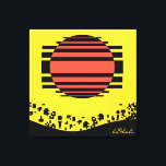 Toile Memphis Tossed Bits<br><div class="desc">Memphis Tossed Bits.  2026,  Ken Gage.  Digital art: abstract.</div>