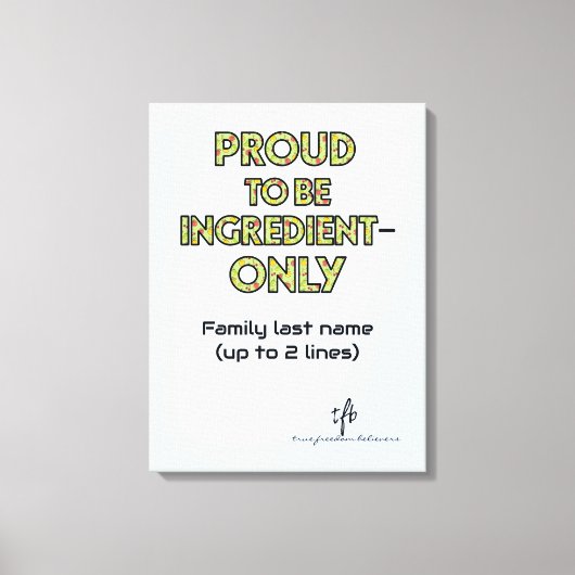 Toile Ménage réservé aux ingrédients (Recto)