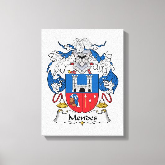 Toile Mendes Family Crest (Recto)