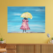 Toile Menina na chuva (Insitu(Salon))