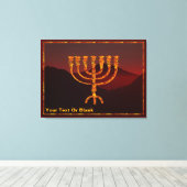 Toile Menorah de Moshe (Insitu (Plancher de Bois))