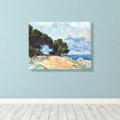 Toile Menton vu du Cap Martin par Claude Monet (Insitu (Plancher de Bois))