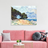 Toile Menton vu du Cap Martin par Claude Monet (Insitu(Salon))