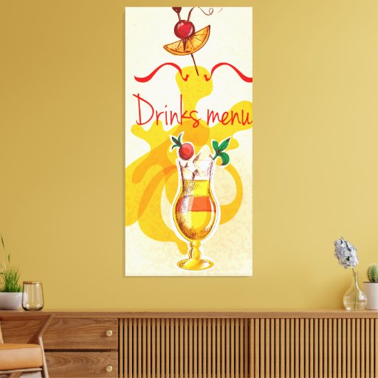 Toile Menu Boissons (Insitu(Salon))