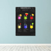 Toile Menu Smoothies (Insitu (Plancher de Bois))