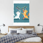 Toile Meow y Christmas Delight : Festive Cats Collection (Insitu(Chambre))