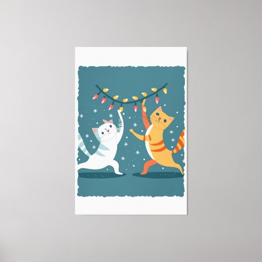 Toile Meow y Christmas Delight : Festive Cats Collection (Recto)