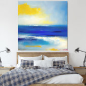 Toile Mer Abstraite 04 (Insitu(Chambre))