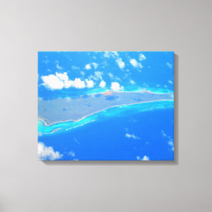 Toile MER CARRIBÉENNE N° 1 SUR CANVAS 20 "x 16"