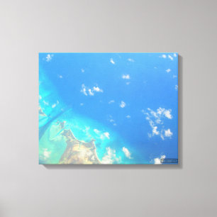 Toile MER CARRIBÉENNE N° 3 SUR CANVAS 20 "x 16"
