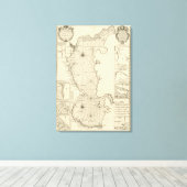 Toile Mer Caspienne et Asie 2 (Insitu (Plancher de Bois))