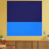 Toile Mer De Nuit Paisible. Bloc de couleur bleu clair (Insitu(Salon))