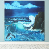 Toile "Mer de puissance" Tvas étirées Imprimer. (Insitu (Plancher de Bois))