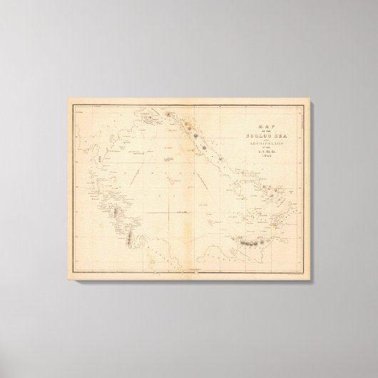 Toile Mer de Sooloo, Archipel, Philippines (Recto)