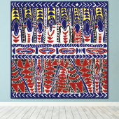 Toile Mer du Sud Samoa Batik (Insitu (Plancher de Bois))