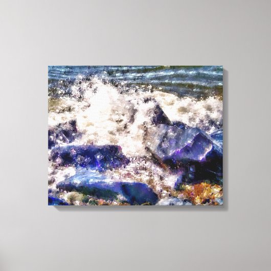 TOILE MER ET ROCHERS (Recto)