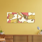 Toile Mer MéditerranéeCarte panoramique (Insitu(Salon))