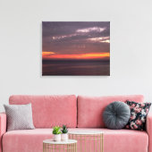 Toile Mer plate et ciel rouge (Insitu(Salon))