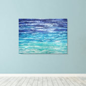 Toile Mer profonde (Insitu (Plancher de Bois))