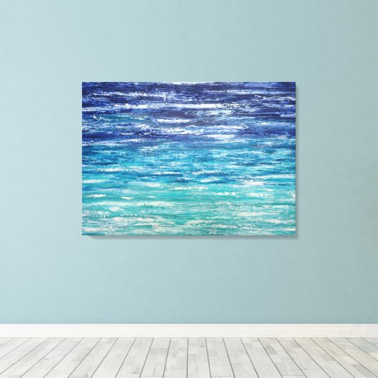 Toile Mer profonde (Insitu (Plancher de Bois))