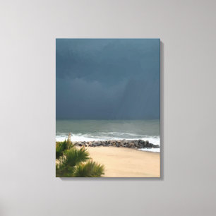 Toile Mer réaliste Delaware Beach Rain