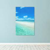 Toile Mer tropicale bleue, Palau (Insitu (Plancher de Bois))