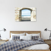 Toile Mer vue d'une arcade (Insitu(Chambre))