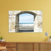 Toile Mer vue d'une arcade (Insitu(Salon))