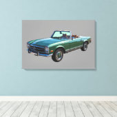 Toile Mercedes Benz 280 SL Convertible (Insitu (Plancher de Bois))