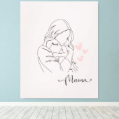 Toile Merci à tous les mamas (Insitu (Plancher de Bois))