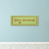 Toile Merci Beaucoup Distressed Bird Art (Insitu (Plancher de Bois))