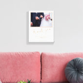 Toile Merci de mariage élégant Photo (Insitu(Salon))