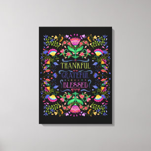 Toile Merci, Grâces, Béni   Personnaliser Cet Art